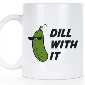 Dill With It Pickle Gift Pickle Mug Big Dill, Meme Gift, Funny Mug, Gift For Friend