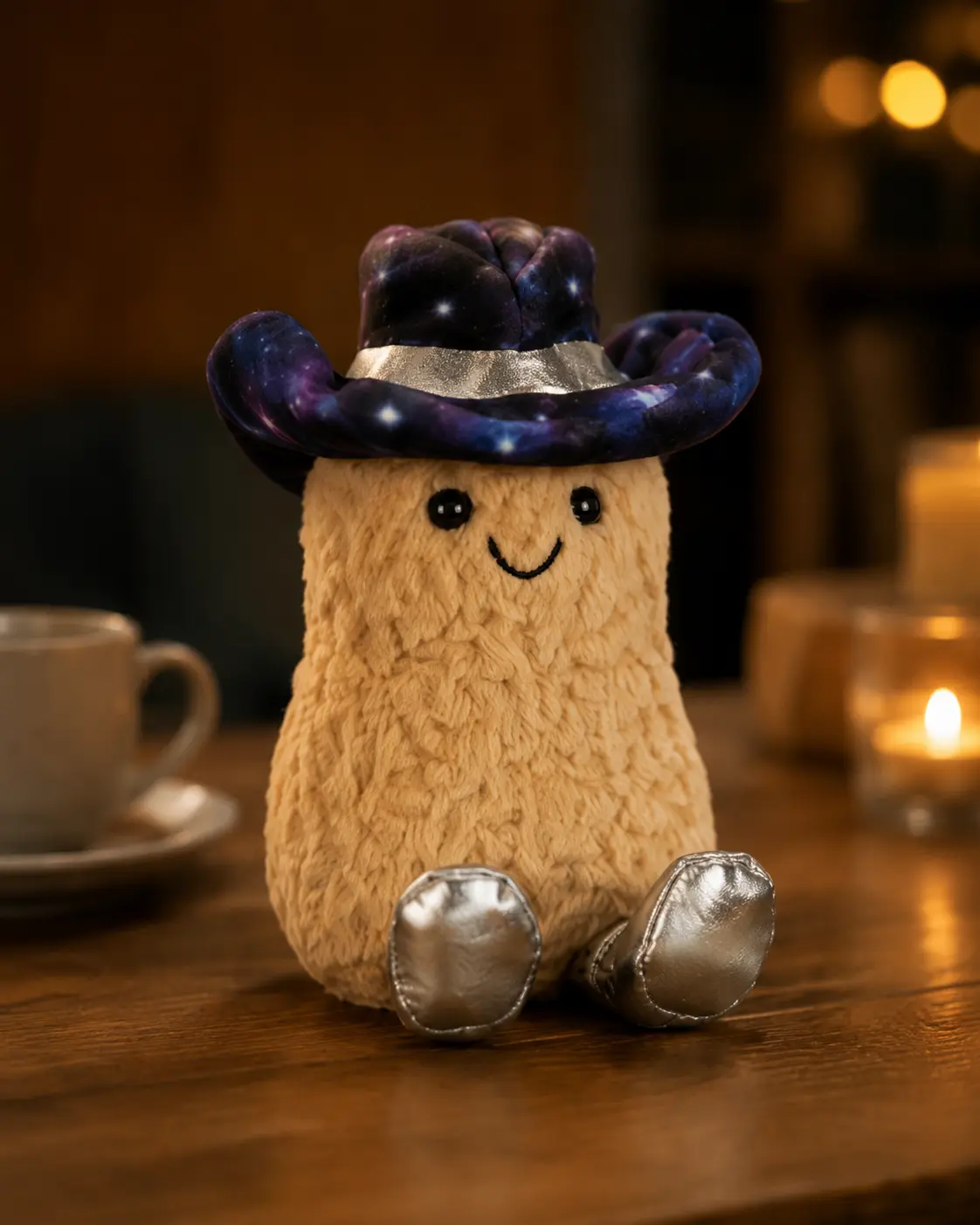 Peanut Space Rodeo Plush Toy, Super Soft Peanut Stuffed Toy, Cute Peanut Stuffed Toy