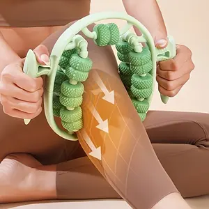 Outdoors 1pc 360° Massage Roller, Circular Leg Slimming Clamp, for Muscle Relaxation, Waist/leg/arm/hip Massage
