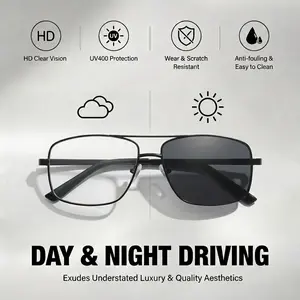 UV400 Pilot Sunglasses for Men & Women – Lightweight Metal Aviator Shades with Comfort Nose Pads for Driving, Beach & Outdoor Adventures
