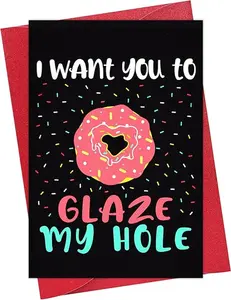 Funny Valentines Day Card for Him - Naughty Valentine's Day Gifts Card for Husband Boyfriend Men 4"x6" Rude & Dirty Anniversary...