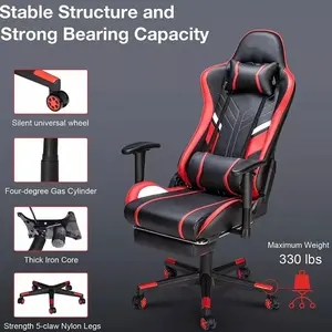 GC-RC03 Massage Gaming Chair 7-Point Adjustable Seat Height Ergonomic Office Cha