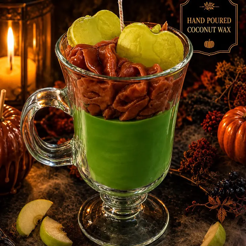 Caramel Apple Scented Coconut Wax Candle - Limited Edition