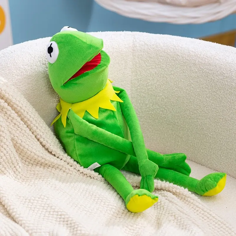 Cute Kermit Plush Hand Puppet, Soft Stuffed Animal Toy, Interactive Plushie Gift for Kids & Adults, Fun and Engaging Plaything, Cute Animal Design