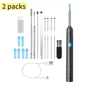 1080P HD Ear Wax Removal Tool with Camera, 6 Ear Spoon Set, Rechargeable USB/Battery Dual Power, tar Cleaning Device for Safe Ear Care Ear Wax Removal Kit Wireless Visual Ear Cleaner Earwax Removal Kit spring gift earwax removal tool android phone smart