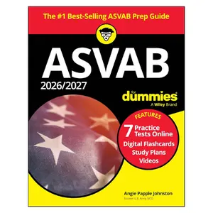 2026/2027 ASVAB For Dummies: Book + 7 Practice Tests, Flashcards, and Videos Online 15th Edition