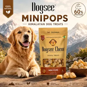 Dogsee Mini Pops Puffed Yak Cheese Treats for Dogs, 0.15 lb, Cheese | All Natural Himalayan Grain-Free Training Treats | Protein-Rich Puffed Bites for Puppies and Adult Dogs
