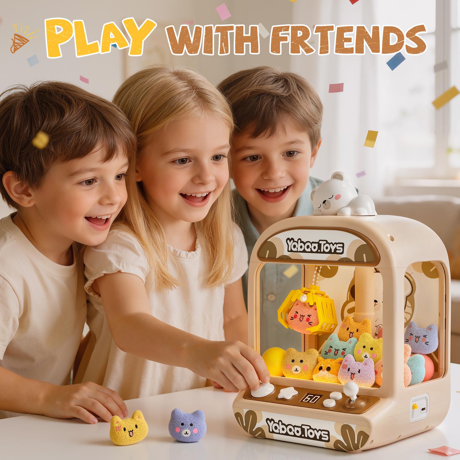 Claw Machine for Kids, Mini Vending Machine with Music, Prize Dispenser ...
