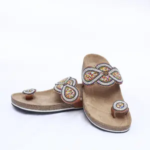 Beaded casual Buck Leather Shoes