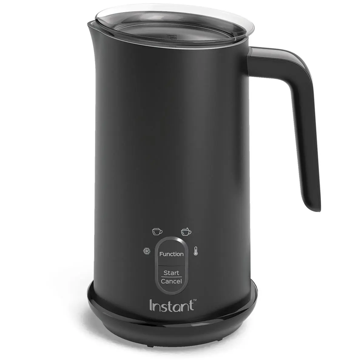 Instant Pot Black Plastic Coffee Frother Mixer - Durable, High-Quality, Easy, Fast & Quiet for Home Kitchen Use