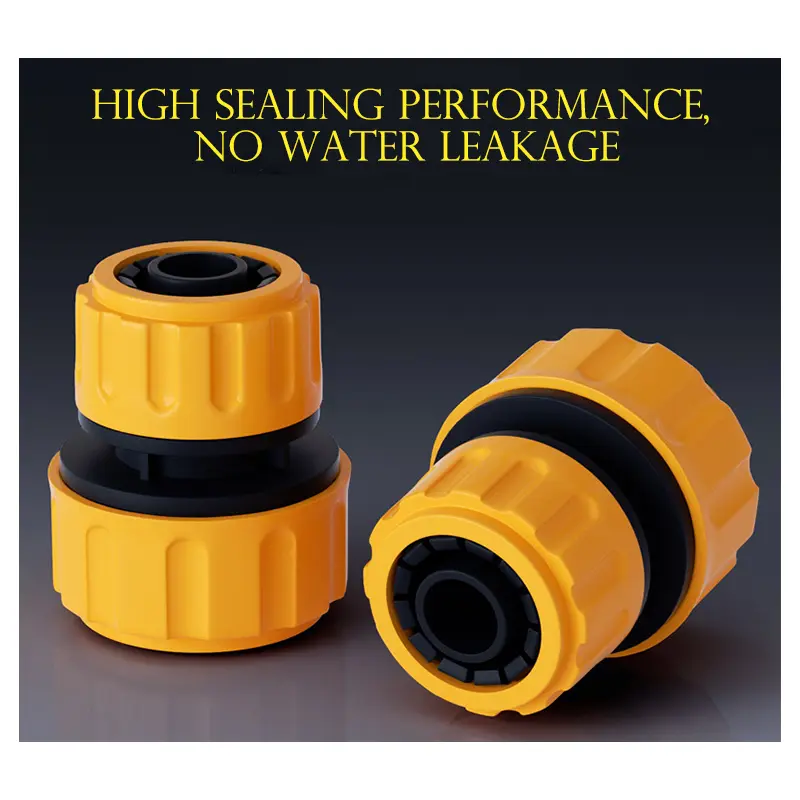 Garden Water Connectors, 3/4 Inch to 1 Inch Plastic Quick Connector, High-Quality Material, Strong Sealing Performance, Easy to Install for Garden Irrigation, Vehicle Wash & Cleaning
