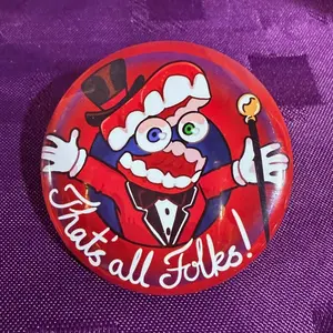 Limited Caine The Amazing Digital Circus Pin Buttons, That’s all folks PIN