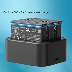 Insta360 Battery Fast Charger Hub 1800MAH USB Type C Battery Storage Charger Original Power Acces For Insta 360 X2 X3 ONE