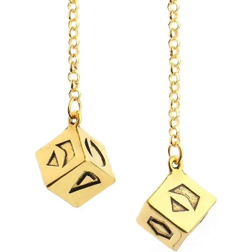 Last Jedi  Han Solo Lucky Necklace Keychain Prop Smugglers Charm Gold Bracelet Men  Jewelry Cosplay