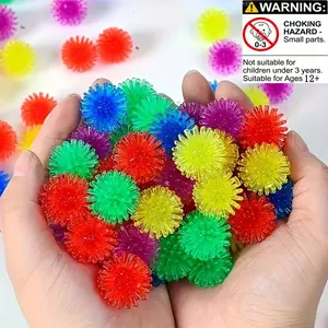 Tpr Mini Prickle Ball Hedgehog Foot Massage Toy, Party Favor Gift, 20pcs/100pcs Set, Stress Relief Squeezable Balls, Decompression Squeeze