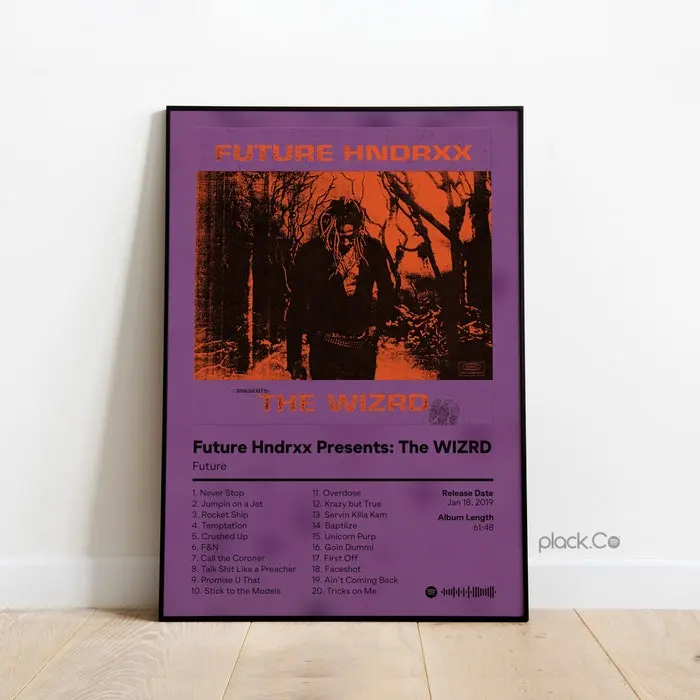 Future - The WIZRD - Hip Hop Album Poster - Custom Album Cover - Future Rapper Print - Custom Album Poster - Future Print - Gift Ideas