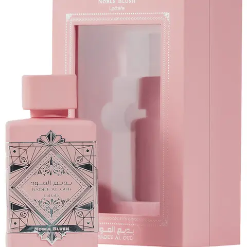 Lattafa Bade'e Al Oud Noble Blush Luxurious Blueberry Eau de Parfum (EDP) - 3.4 oz/100 ml Bottle-Shaped Unisex Fragrance, Floral Aroma, Everyday Wear Single Item