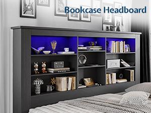 AMERLIFE Twin Daybed with Bookcase Headboard, USB-C Charging, RGB Lights & 3 Drawers, No Box Spring Needed, Farmhouse Wood Bed Frame for Teens, Dorms, Guest Room, Black/Best Gift Ideas/Christmas Gifts