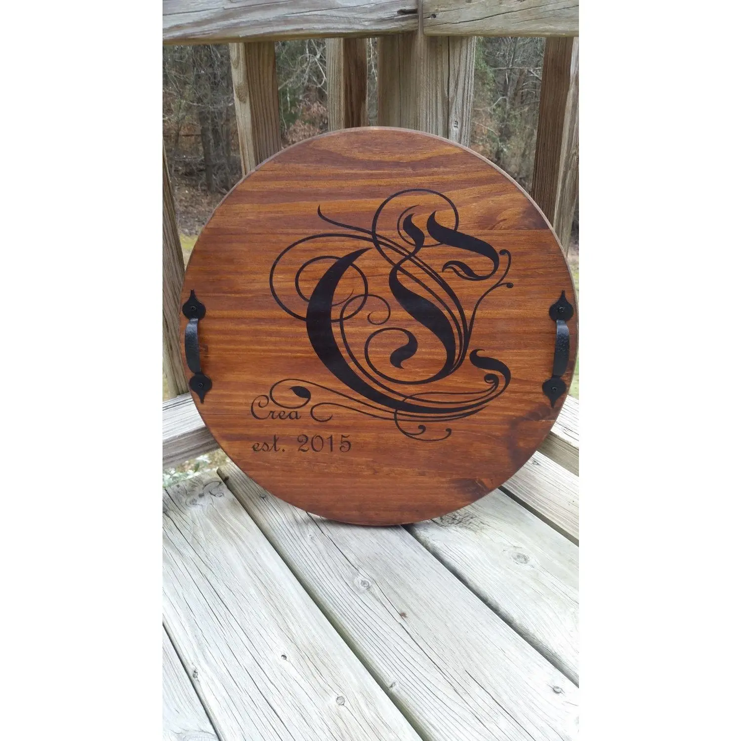 Personalized Wooden TRAY & LAZY SUSAN