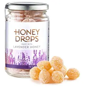 Gourmanity Honey Drops Made with Lavender Honey, Fruity and Floral Touch Carefully Crafted from Natural Honey, Gift your Family Artisan European Candy, Made in Provence, France, 7oz