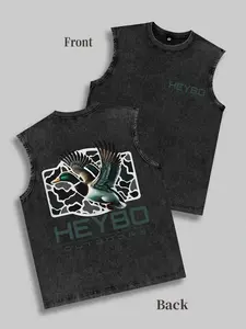 American Outdoor Classic Duck Hunting Camouflage Background Pattern Tank Top, American Outdoor Hunting HEYBO Theme Design Atmosphere Tank Top, American Retro Outdoor Leisure Rural Style, Casual and Unrestrained American Outdoor Style Dressing