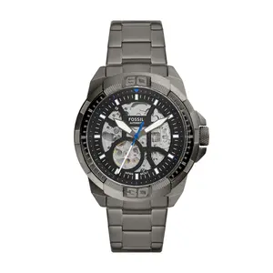 Fossil 0's Bronson Automatic, Smoke Stainless Steel Watch