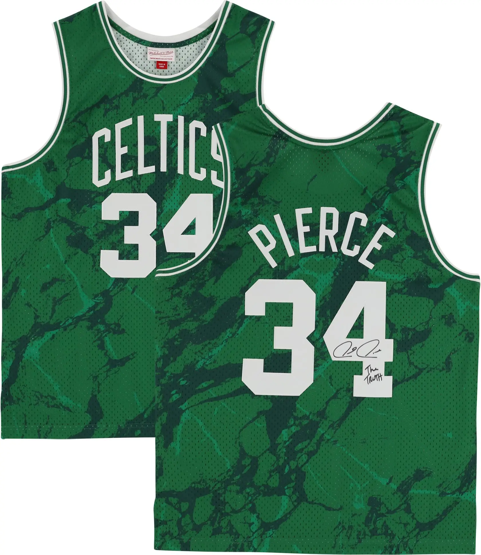 Paul Pierce Boston Celtics Autographed Green Mitchell & Ness 2007-2008 Marble Swingman Jersey with "The Truth" Inscription - Fanatics Authentic Certified