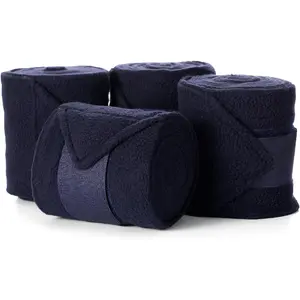 4pcs Leg Guards - Premium Navy Blue Equestrian Leg Protection Pads, Ergonomic Design with Reinforced Edges for Rider Safety & Comfort, Durable