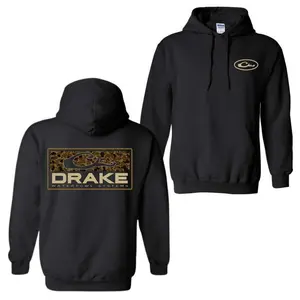 🔥[Sale Up To 50%] Drake Waterfowl Camo Hoodie – Unisex Outdoor Hunting Pullover, Long Sleeve Graphic Sweatshirt, Casual Streetwear for Men & Women, Trendy Camouflage Fashion, Comfortable Everyday Wear, Best Hunting Gear, Outdoor Camo Hoodie
