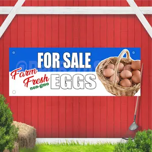 For Sale farm fresh Eggs Non-gmo Indoor Outdoor Banner Sign