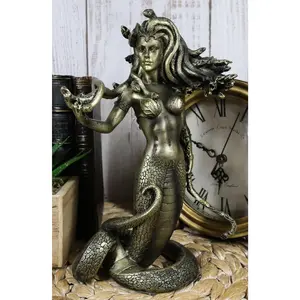 Greek Demonic Goddess The Temptation Of Medusa Statue Luring Gorgon's Gaze
