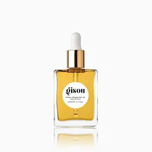 Gisou Honey Infused Hair Oil - Hydrating & Frizz Control Treatment with Mirsalehi Honey, Adds Shine & Heat Protectant for All Hair Types, 1.7 Fl Oz