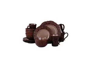 Elama EL-SALIA16 Salia 16 Piece Stoneware Dinnerware Set Elama EL-SALIA16 Salia 16 Piece Stoneware Dinnerware Set