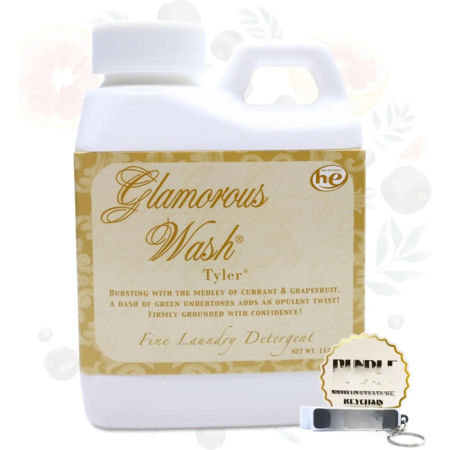 Tyler Glamorous Wash Laundry Liquid Detergent - Hand & Machine Washable, 112g (4 Oz), Multi-Purpose Key Chain