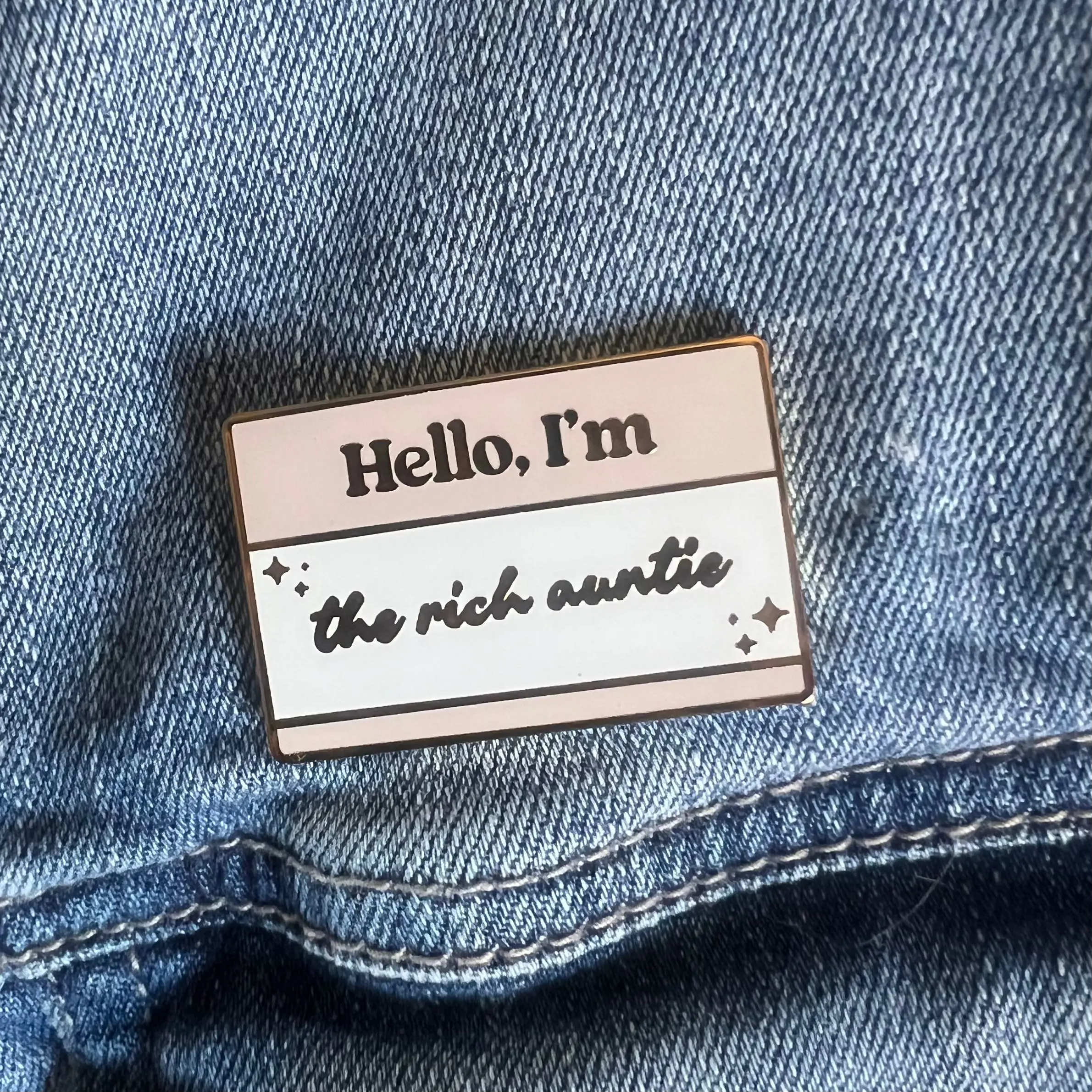 The Rich Auntie I Enamel Pin
