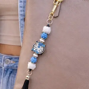 Western Wild & Free Beaded Bag Charm & Keychain | Handmade Cute Accessory | Gift Idea