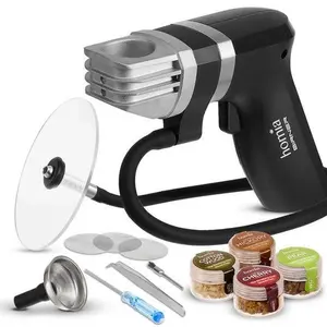 Cocktail Smoker Kit - Whiskey Smoker Kit - Smoke Infuser Birner PRO - Starter Kit, 11 PCS, with Accessories and Wood Chips - Indoor Smoker - Gift for Men