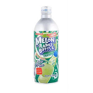 Sangaria Melon Ramu Sweet Fruit Beverage, Fizzy Soft Drink, 16.2oz Bottle