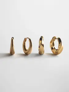 Beverly Waterproof Earring Set - Gold