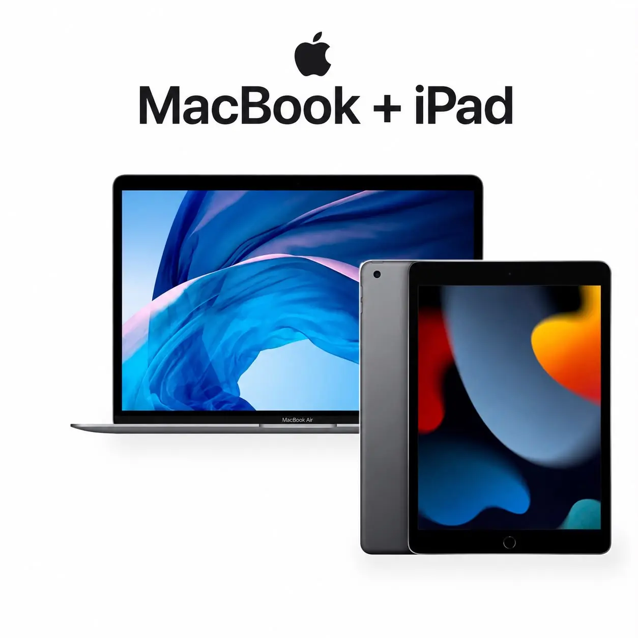 Refurbished Apple MacBook Air (2020) Core i3 1.1GHz 8GB 128GB SSD 13" MWTJ2LL/A + iPad 6th Gen 32GB Wi-Fi 9.7" Retina Display Space Gray 2018 | Bundle (Eco-Friendly Condition) 1-Year Warranty