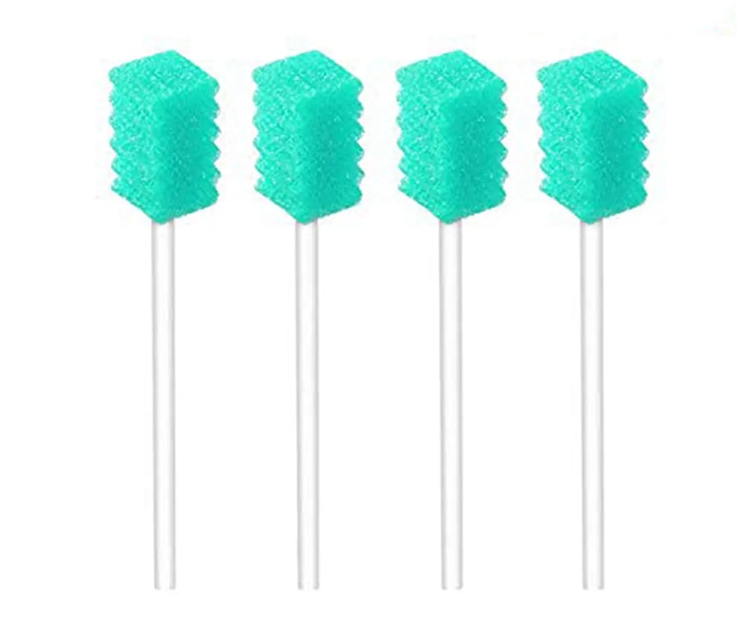 50 Pack Sterile Disposable Oral Swabs with Sterile Material, Gentle Cleanse for Mouth Gums, Unflavored Dental Sponge Swab Sticks for Home Mouth & Gum Care