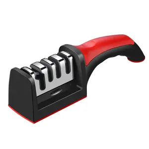 Camping Kitchen Ceramic Sharpening Tool - Multi-Functional Household Outdoor Tool with Emery Fine Grindstone for Knives, Steel Blades, Scissors