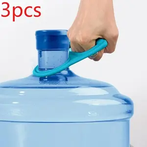 3Pcs Water Jug Carrier, Ergonomic Nylon Strap Handle, Bottle Lifter, Non-Slip Carrying Handle, Portable Water Bottle Holder