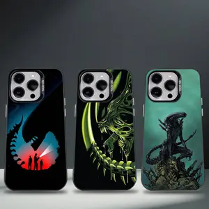 Movie Alien Xenomorph Phone Case For iPhone17, 16,15,14,13,12,11,8,7,Pro,Max,Plus,Mini,XS,SE Anti Fall Black Matte Hard
