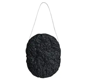 Wildpier™️ Bamboo Charcoal Konjac Sponge - Oily Skincare, Daily Use Face Exfoliator, Charcoal Infused Cleanser, Hypoallergenic Gentle, Beauty Tool scrub essential body bikini  cleaner