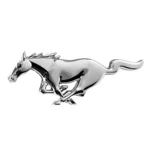 1994-2004 Mustang Front Grille Chrome Running Horse Pony Emblem 6"