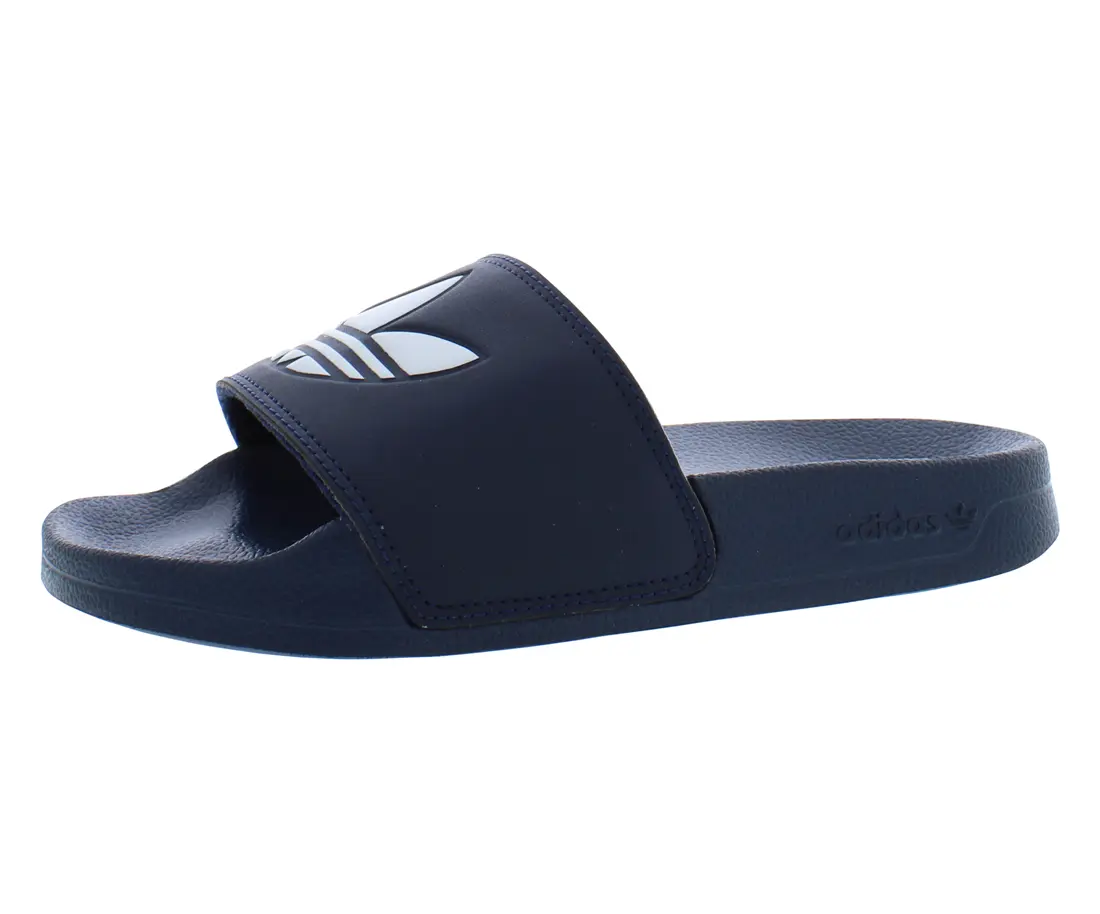 Adidas Men's Adilette Lite Slides, Lightweight Cushioned Slip-On Pool Slipper with 3-Stripes for Casual & Beach Wear