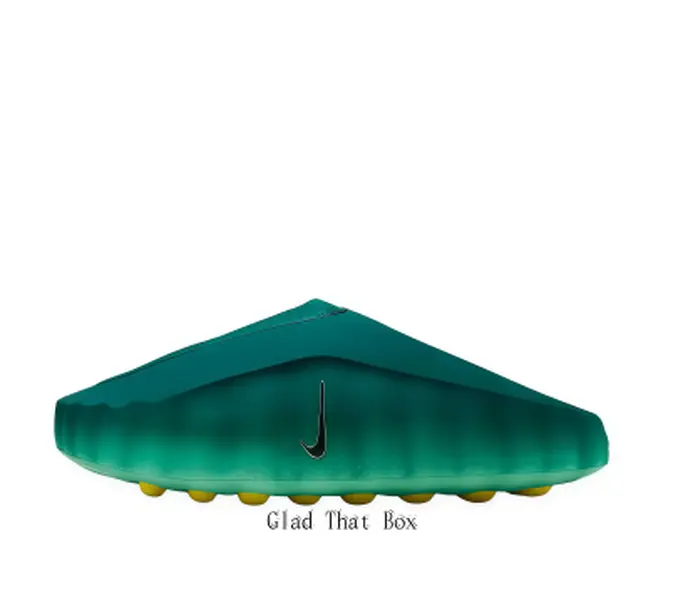 Deep Teal Perforated Clogs with Textured Gold Sole, Lightweight & Breathable Mule Shoes, Versatile Slides for Pool, Beach & Everyday Wear