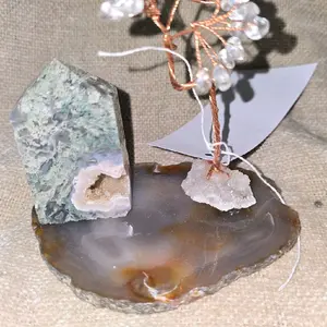 The WRIGHT Moss Agate Mini Crystal Set