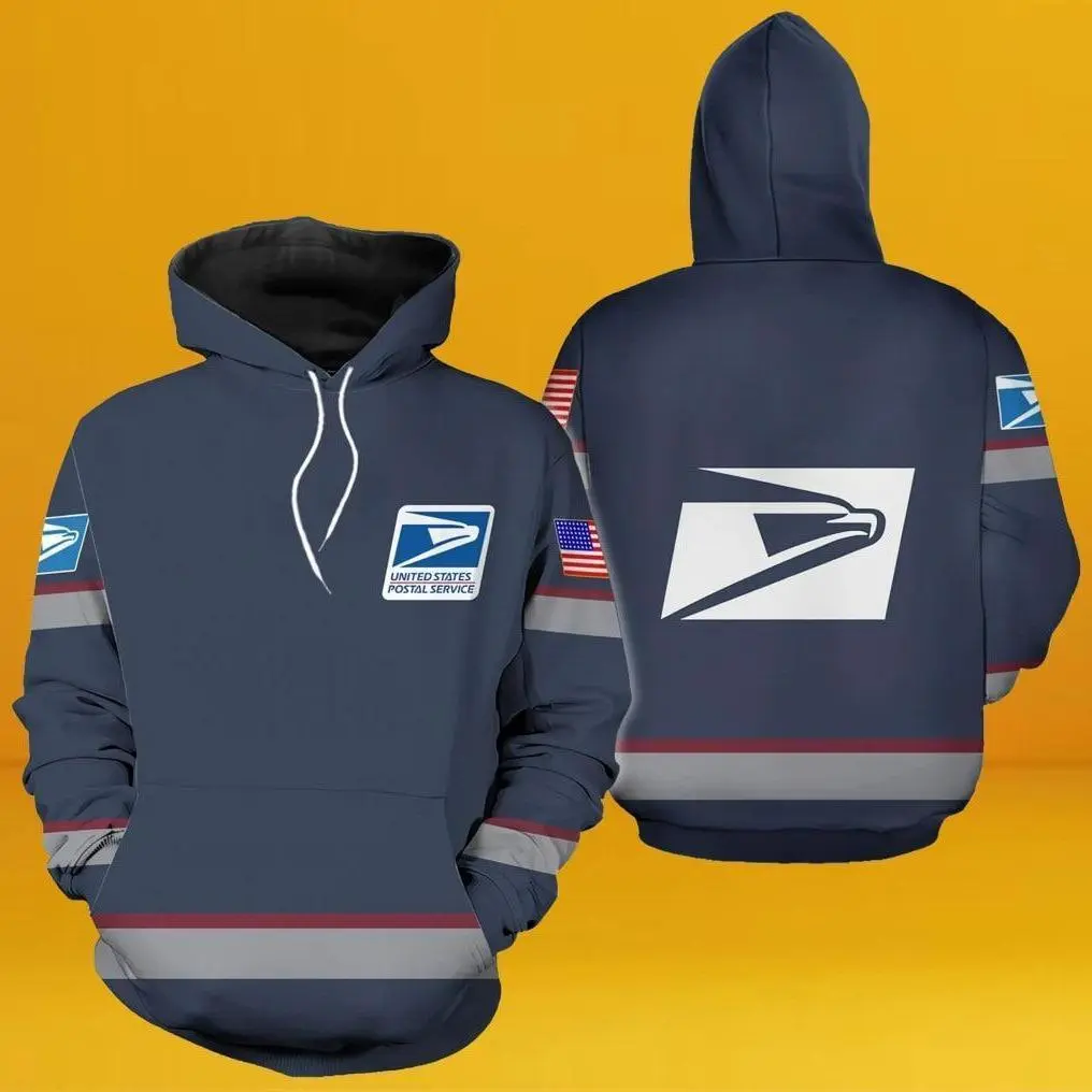 Vintage Casual USPS 3D Hoodie for Men and Women, Trendy 3D Hoodie, Cool Unisex Fashion Top